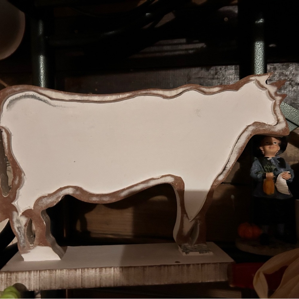 Rustic Cow Silhouette Decor